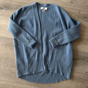 Magachoni Open-Front Blue Cardigan Sweater Size Small